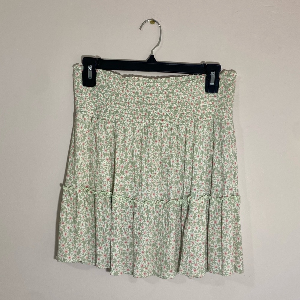 Hippie Rose Sage Green Flower Skirt